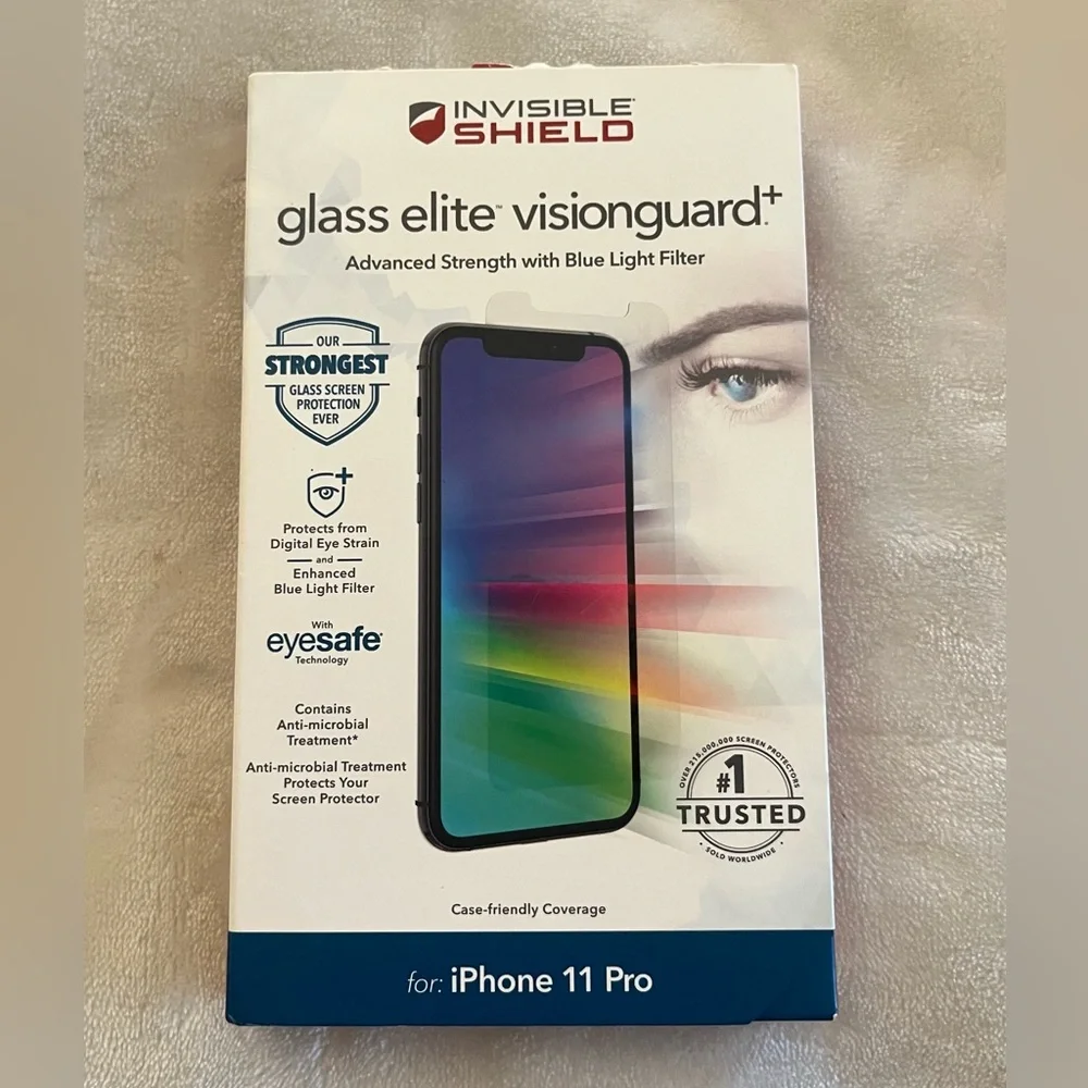 ZAGG Glass Elite VisionGuard+ Screen Protector for iPhone 11 Pro - Clear